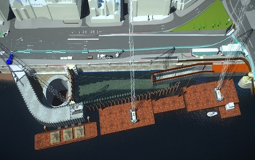 Túnel del Támesis de Tideway en Blackfriars Culvert, Londres
